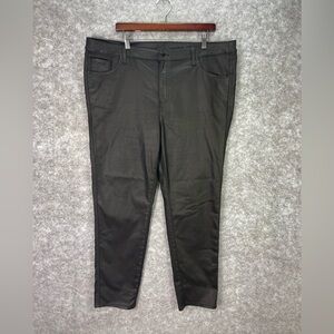 Chicos Jeans Womens 20R Black High Rise Skinny Ankle Stretch Pants.